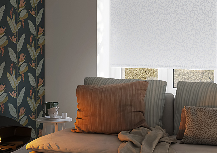 Jasmine (Blackout), Lily White - Roller Blind - Image 5